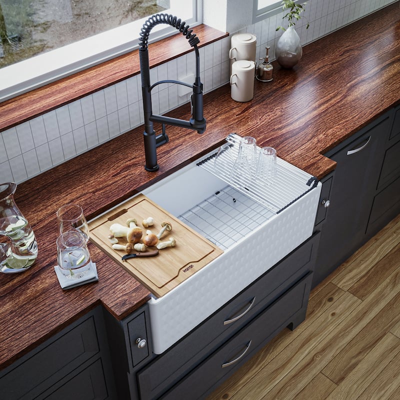 Karran USA FCWSD33SB-PK1 Karran FCWSDM33SBMB 33" Single Bowl