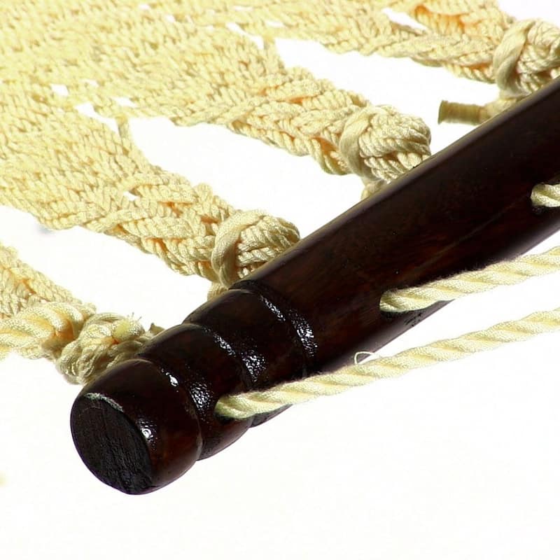 Sunnydaze Large 2-Person Rope Hammock with Spreader Bar & Hammock Stand