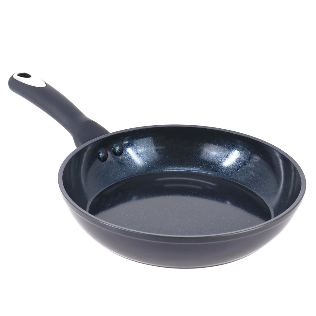9.5 Inch Ceramic Nonstick Aluminum Frying Pan in Dark Blue