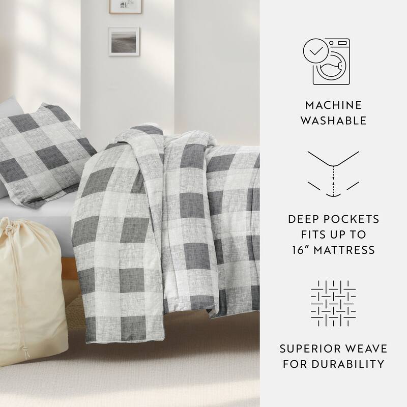 8pc Twin XL Pattern Dorm Bedding Bundle