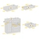 preview thumbnail 8 of 15, Safe Baby Changing Table with Storage,Diaper Changing Station,Bathroom Cabinet,Holds 110 LBS