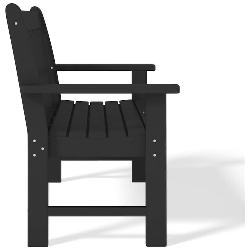 Polytrends Laguna 51" Outdoor Patio 2-Person Garden Bench