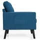 preview thumbnail 32 of 31, Costway Set of 2 Modern Tufted Accent Chair Linen Upholstered Armchair