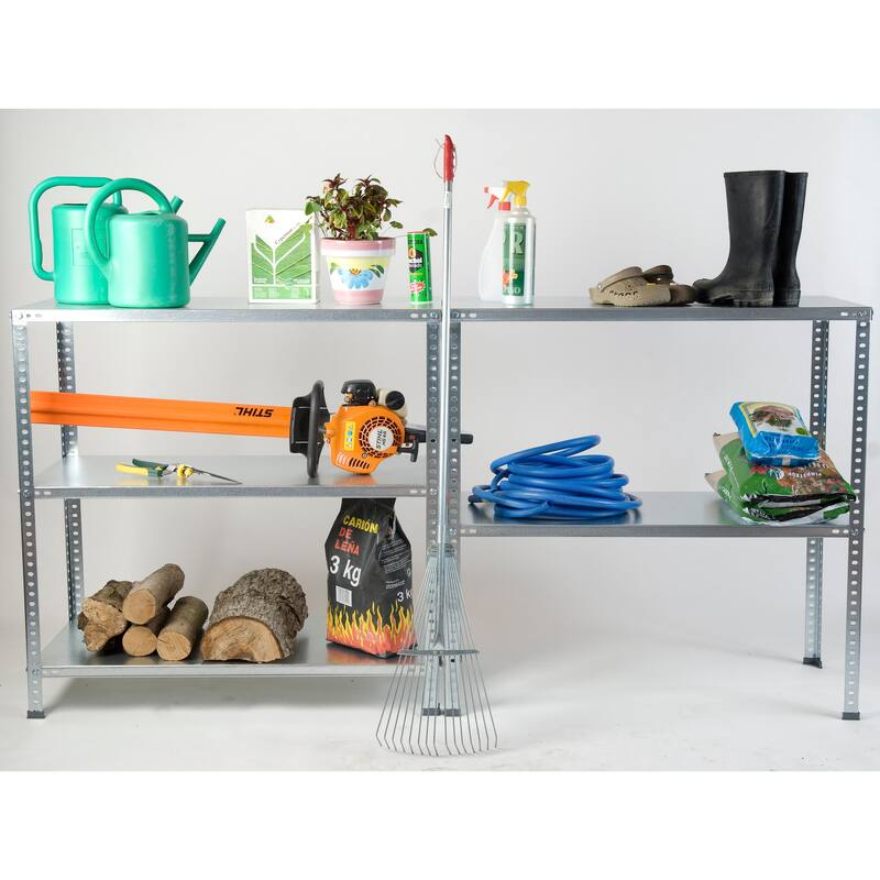 Ar Shelving Ultimate Rust-Proof Storage 1,000 lb for Patio, Commercial, Workshop and Garage - 39.4in.W x 16in.D x 76 in.H.