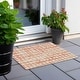 preview thumbnail 86 of 101, Machine Washable Indoor/ Outdoor Chantille Abstract Dots Rug Coral - 1'8" x 2'6"