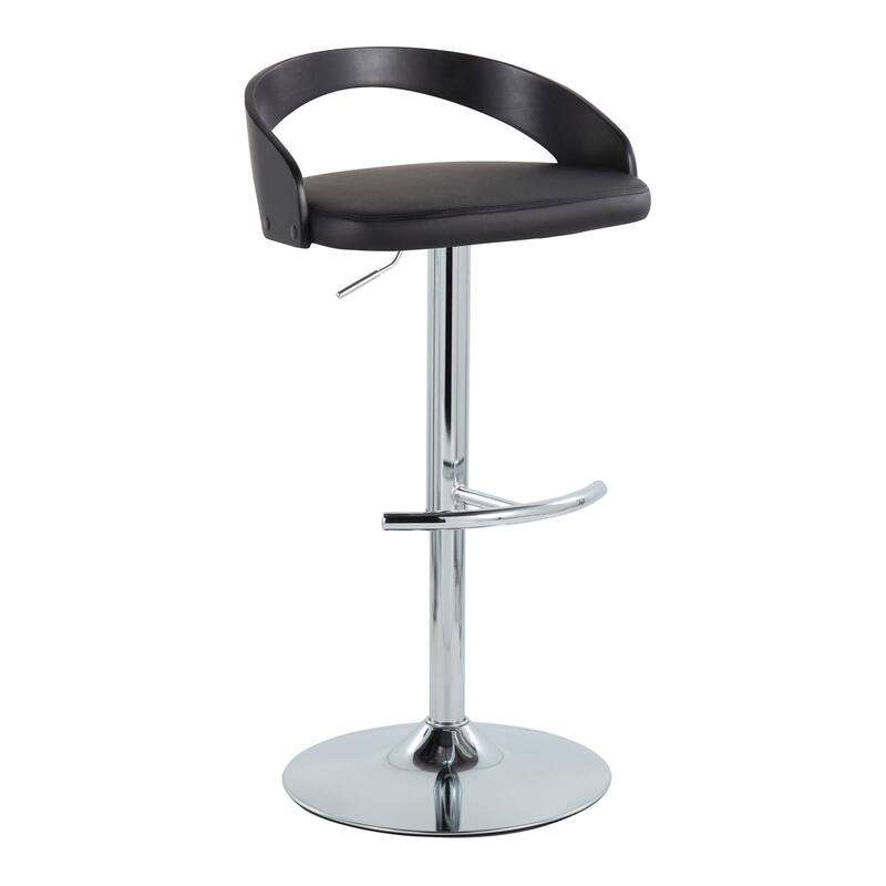 Carson Carrington Stavanger Adjustable Bar Stool with Rounded T Footrest (Set of 2)