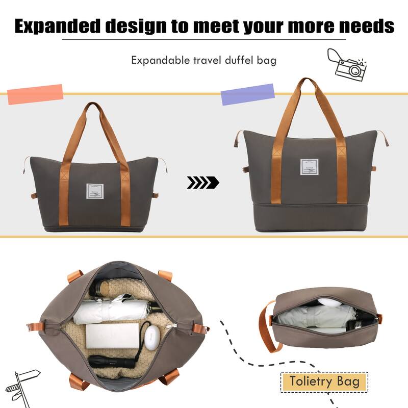 Softside Luggage Set with Expandable Suitcases, Duffel Bag, and TSA Lock, 4 Multi-Directional Spinner Wheels (20/24/28in)