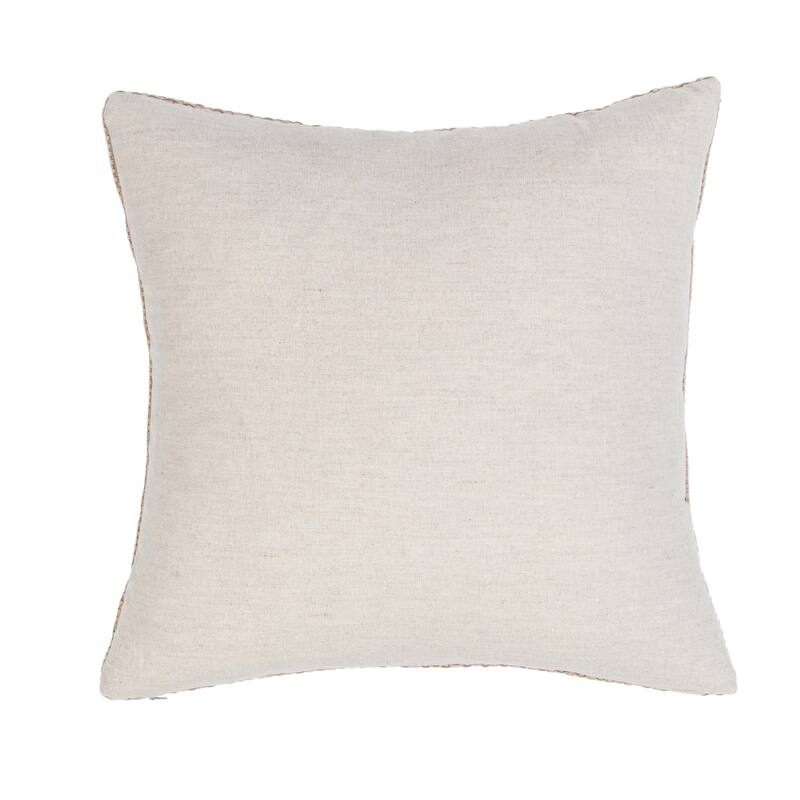 Villa by Classic Home Bassinet 18" Genuine Suede Leather Throw Pillow