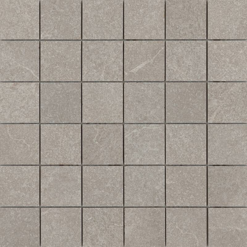 Emser Tile Anthem - 12" x 12" Square Mosaic Wall Tile - Matte Stone