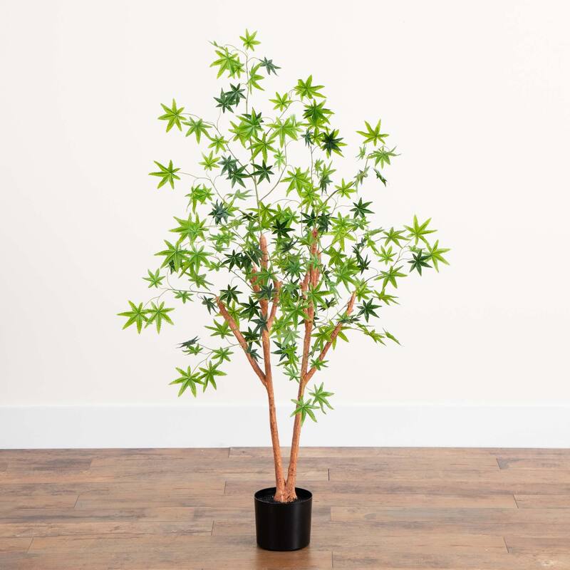 Potted Maple Artificial Tree - 4' - Green