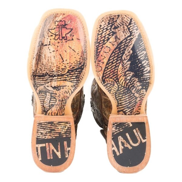 Tin Haul Mens Money Maker Western Boot Square Toe 14-020-0007-0342 Br