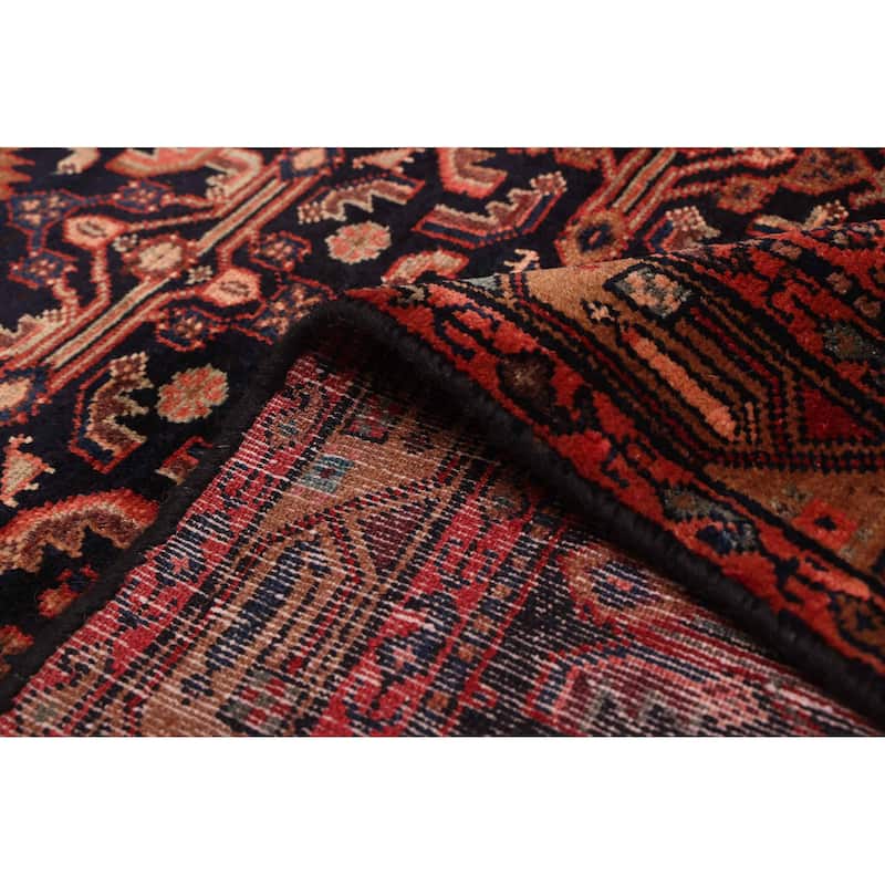 ECARPETGALLERY Hand-knotted Konya Anatolian Navy Wool Rug - 3'5 x 10'8