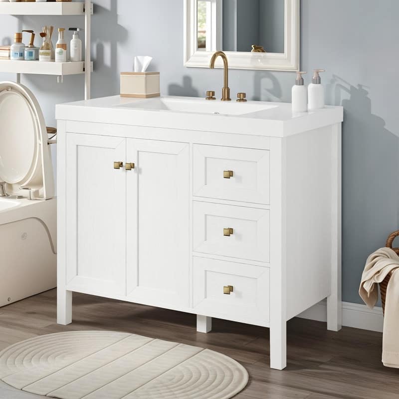 Moasis 36"/42" Bathroom Vanity Cabinet with Sink