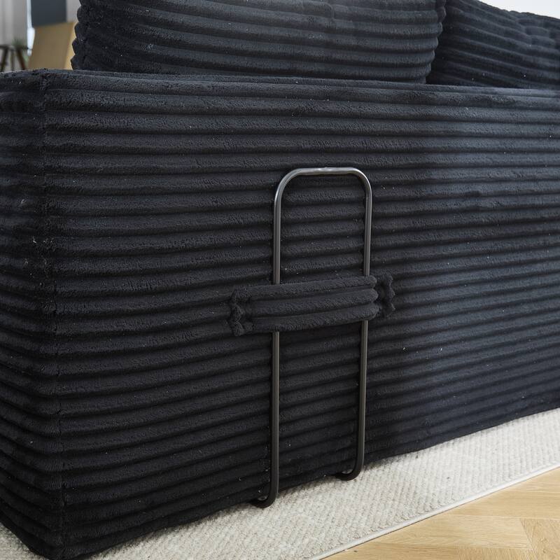 Sofa 70-in Casual Black 2 -seater Loveseat - 8' x 10'