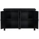 preview thumbnail 19 of 35, 4 Door Storage Sideboard with Adjustable Shelves Pinewood Legs and Retro Metal Handles for Living Room Entryway
