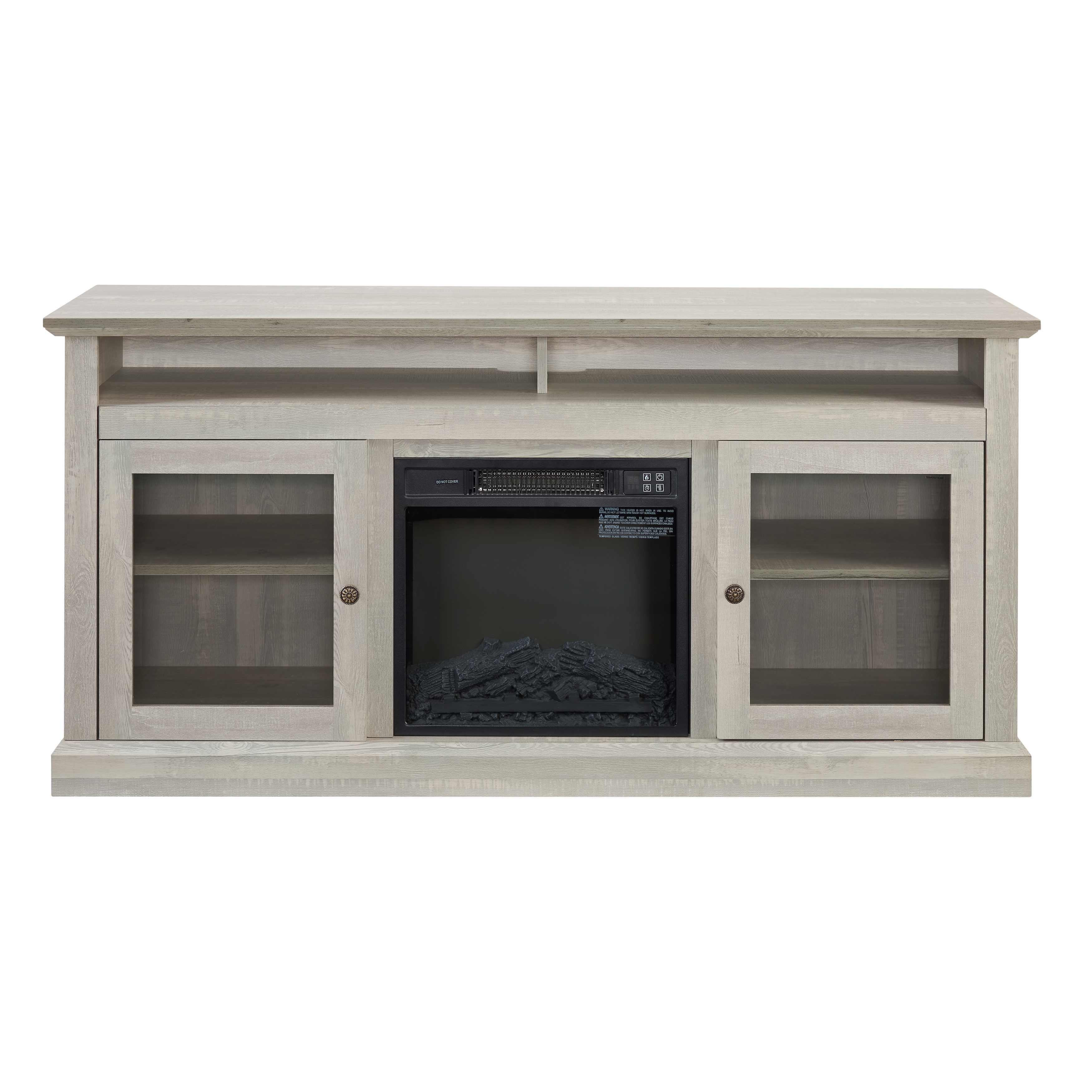Fireplace TV Stand Wood Entertainment Center with a 18