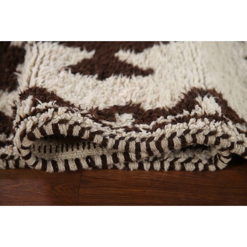 Natural Dye Kurdish Turkish Runner Rug Hand-knotted Wool Carpet - 3'4"x 11'4"