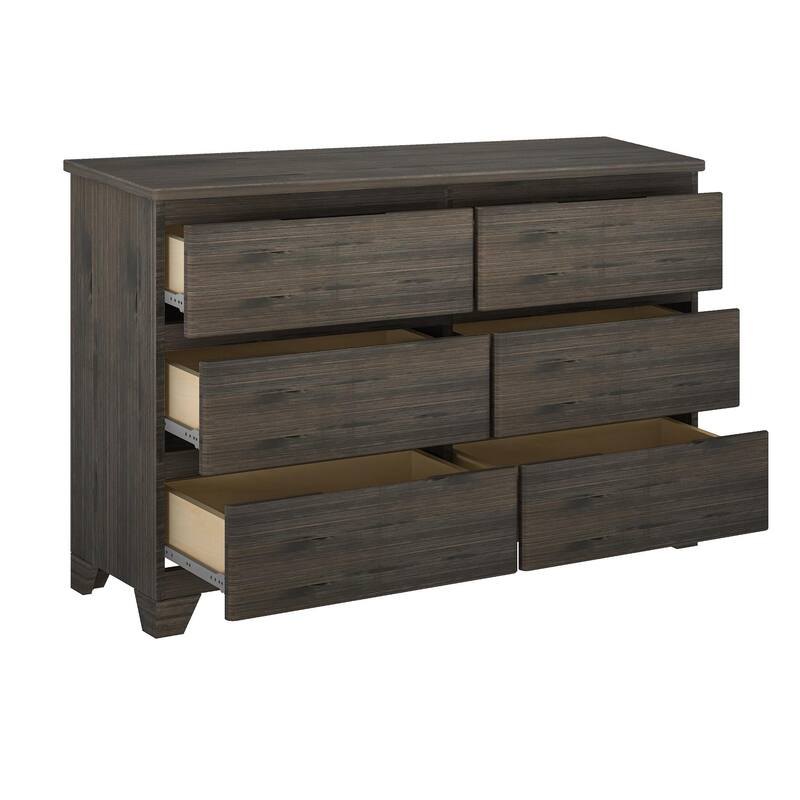 Max and Lily Farmhouse 6 Drawer Dresser