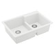 preview thumbnail 12 of 60, Karran 33" Top Mount Large/Small Bowl Quartz Kitchen Sink Kit - 33" x 22" x 9"