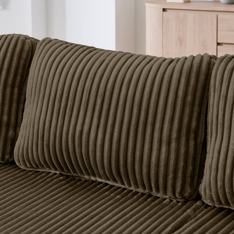 Modular U shape Sectional Sofa,Modern Sleeper Couch with Chaise Lounge