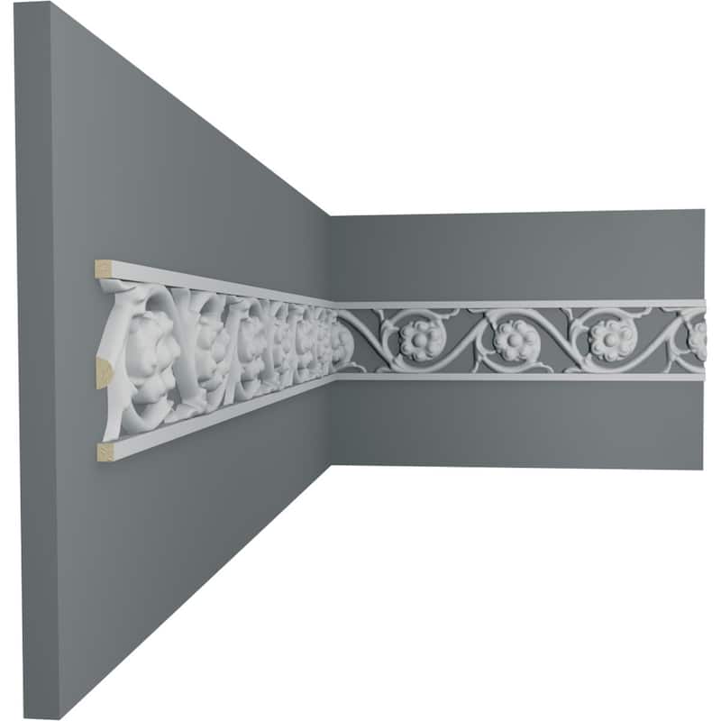 2 1/8"H x 3/8"P x 79"L Delfina Pierced Panel Moulding