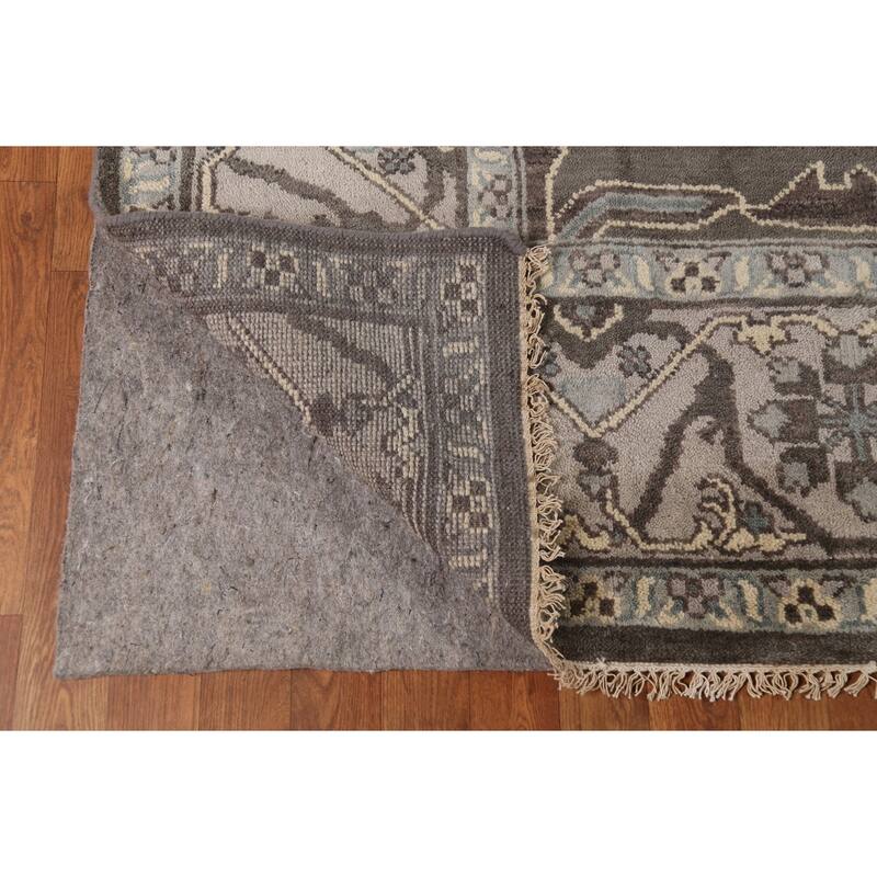 Transitional Oushak Area Rug Hand-Knotted Wool Carpet - 8'2" x 9'10"