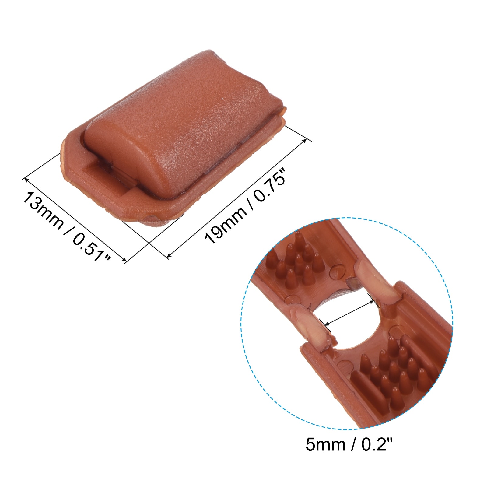 Zipper Pull Cord Ends, Zip Clip Buckle Rope End Lock for Backpacks, Handbags - 5mm