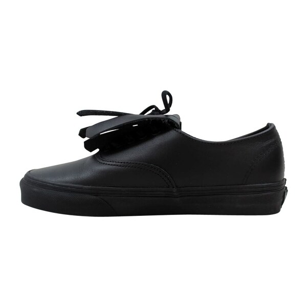 vans authentic fringe black