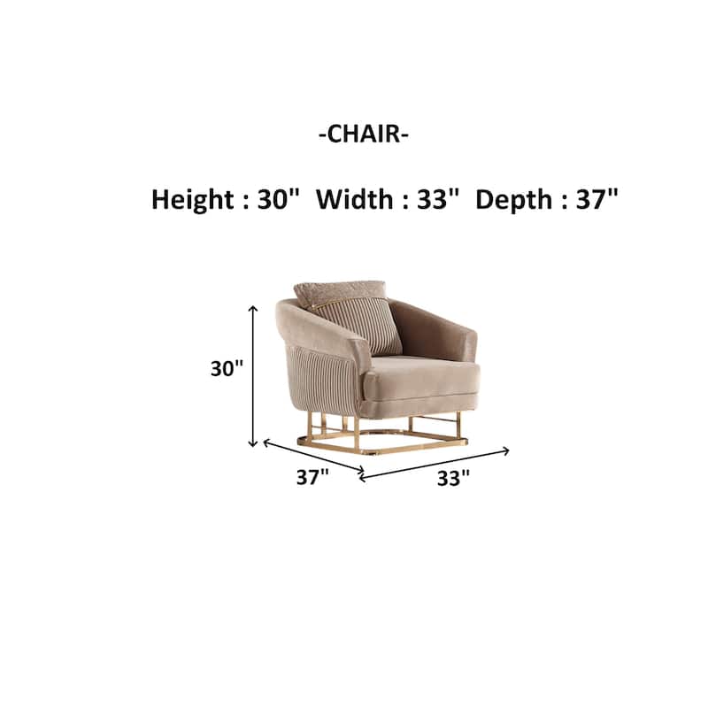 Ravox Upholstered Velvet Accent Chair
