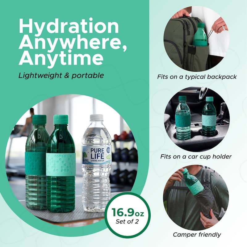 Copco Hydra Tritan Water Bottle Set of 2 BPA Free