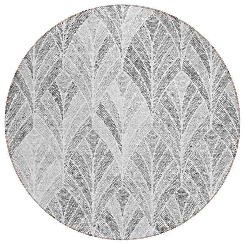 Machine Washable Indoor/ Outdoor Chantille Modern Mosaic Rug
