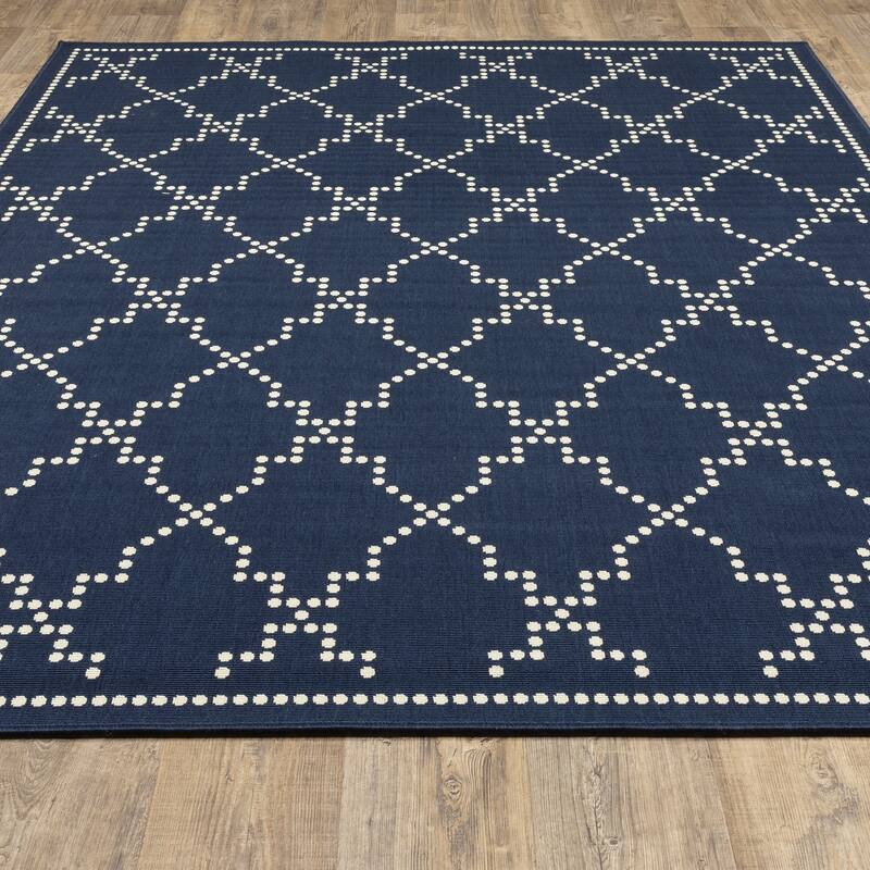 Style Haven Marianna Geometric Trellis Indoor Outdoor Area Rug