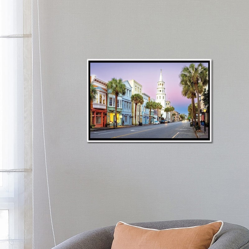 iCanvas "Southern Charm, Charleston South Carolina" by Susanne Kremer Framed Canvas Print