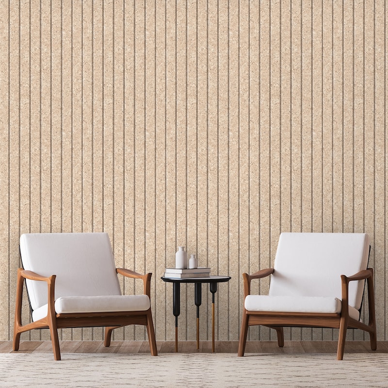 Veer Decor Corkboard Stripe Wallpaper