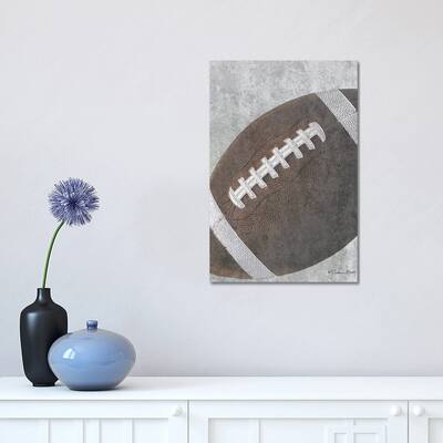 iCanvas "Sports Ball - Football" by Susan Ball Canvas Print