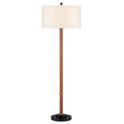 Currey & Company Reed Floor Lamp - 66.5"h x 22"dia.