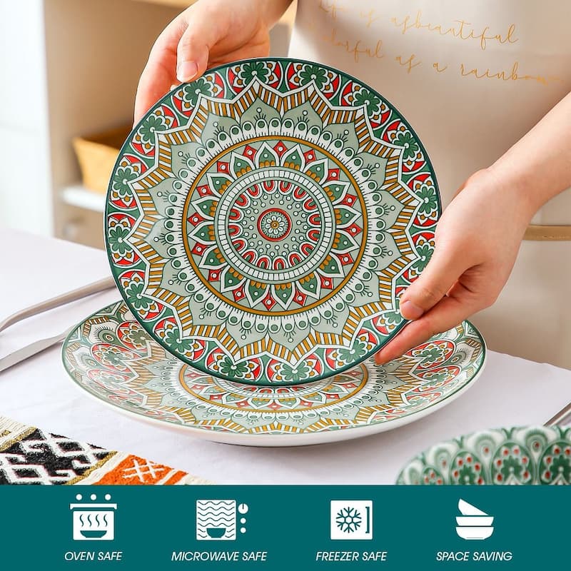 vancasso Mandala Bohemian Porcelain Dinnerware Set (Service for 4)