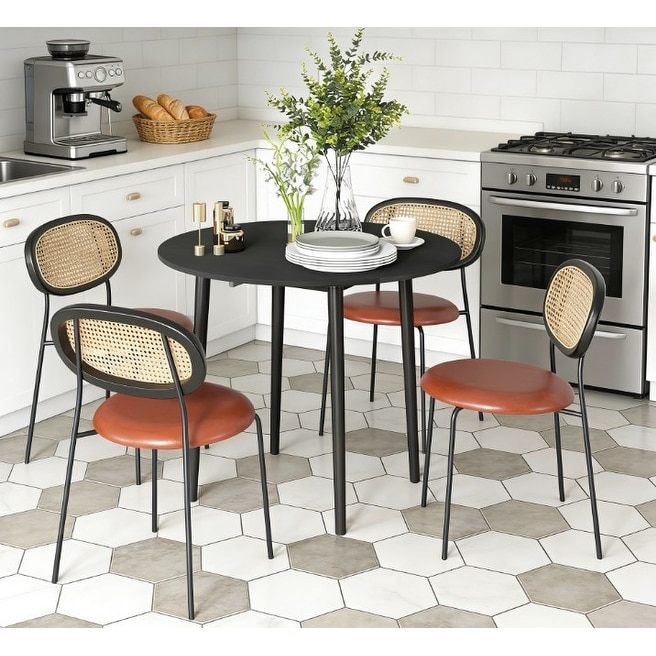 Round Drop Kitchen Table,Folding Dining Table,for Small Spaces