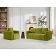 preview thumbnail 5 of 40, Oversize Uholstered Corduroy Sofa With Tufted And Wide Sofa Set 1+3 - Green