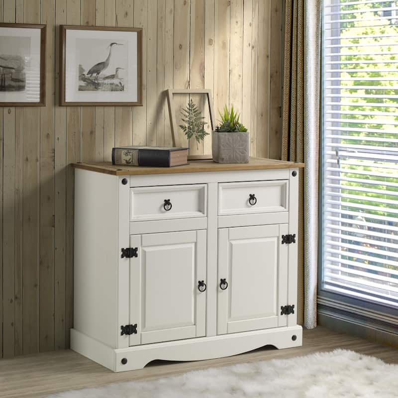 Wood Buffet Sideboard Corona White | Furniture Dash - N/A