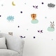 preview thumbnail 3 of 5, Walplus Animals up in Clouds Wall Sticker Children Nursery Decor Decal