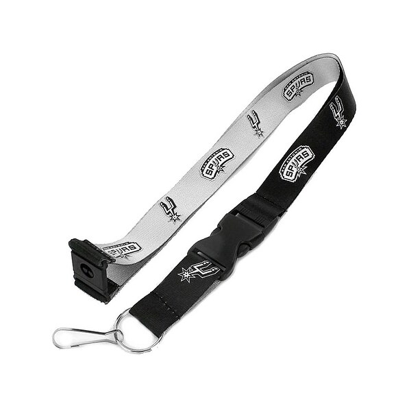 San Antonio Spurs NBA Reversible Lanyard Keychain Badge Holder - Overstock - 19407993