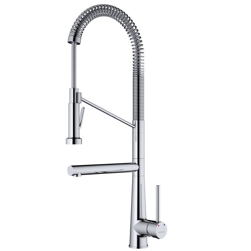 Karran Tumba Single-Handle Pull-Down Sprayer Kitchen Faucet - Chrome