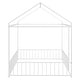 preview thumbnail 7 of 6, Full Size Metal Montessori Floor Bed Playhouse Bed Frame with Fence