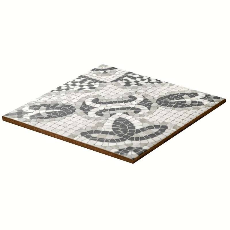 Roman Road 8x8 Matte Porcelain Encaustic Tile - Floor & Wall