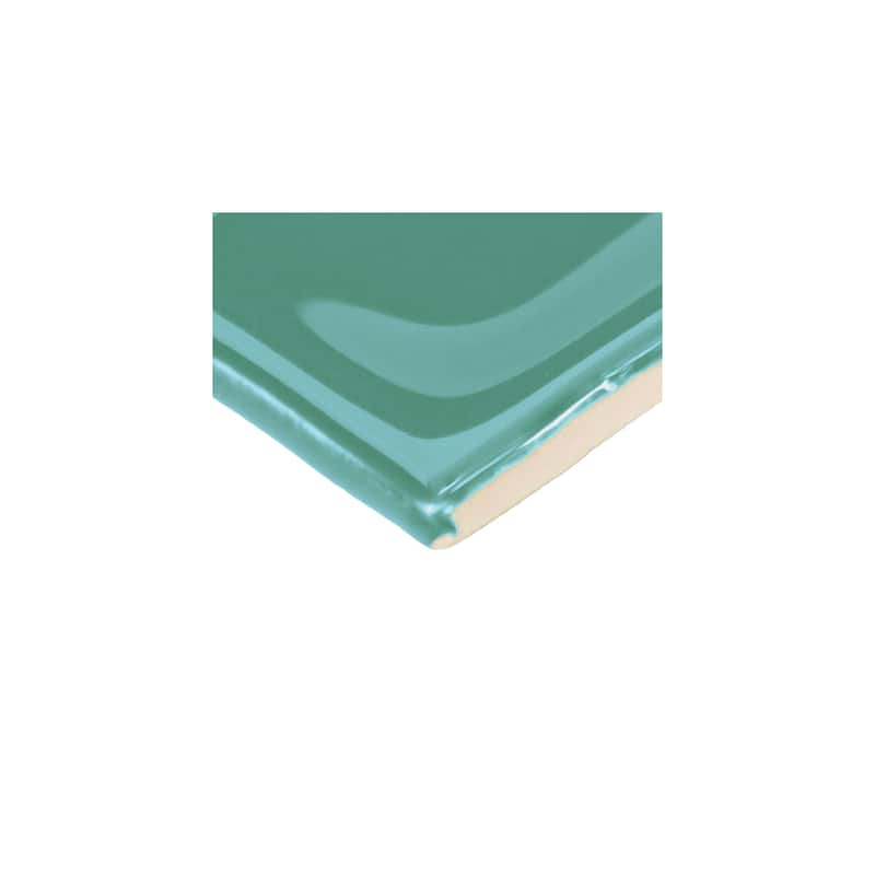 TileHQ 3" x 12" Ceramic Wall Tile in Glossy Caribbean Teal (48 PC per Carton) (12.00 SQFT per Carton)