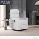 preview thumbnail 2 of 10, Evolur Peyton Manual Recline Glider with Full 360-Degree Swivel