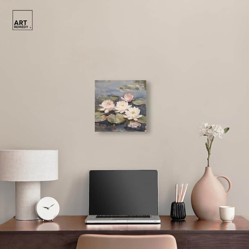 Water Lilies Canvas by Art Remedy, Gallery Wrapped