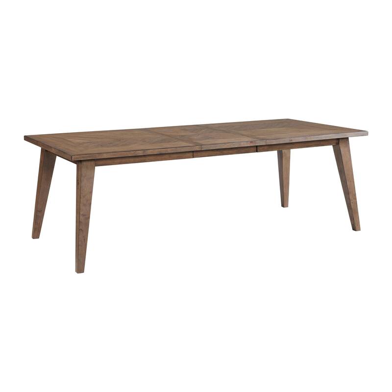 Oslo 30" Tall Dining Table with Leaf and 4 Legs, Weathered Chestnut - Mocha - Mocha