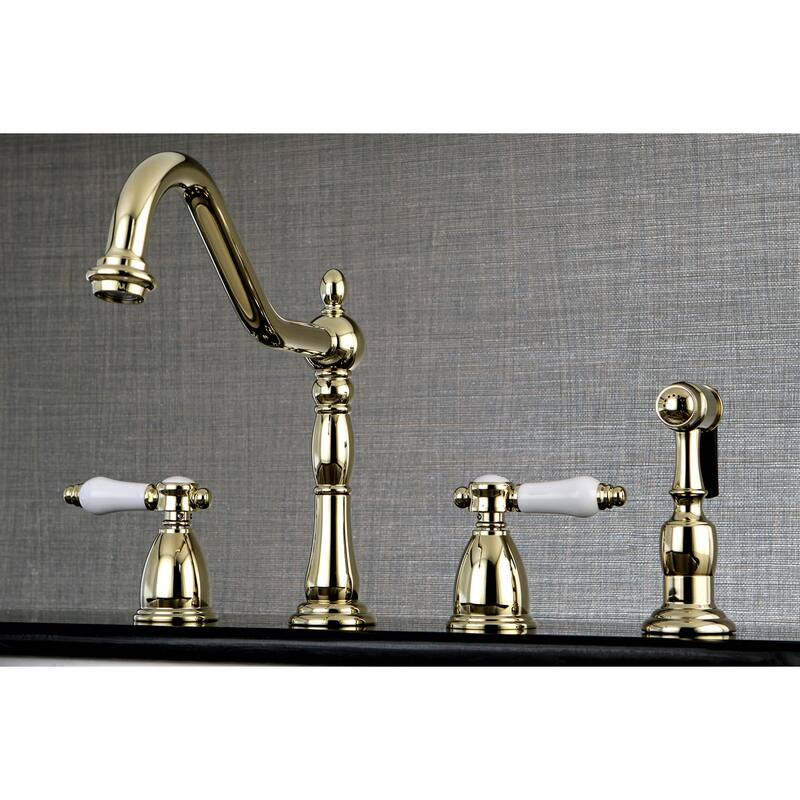 Kingston Brass Bel-Air 1.8 GPM Widespread Kitchen Faucet - Includes